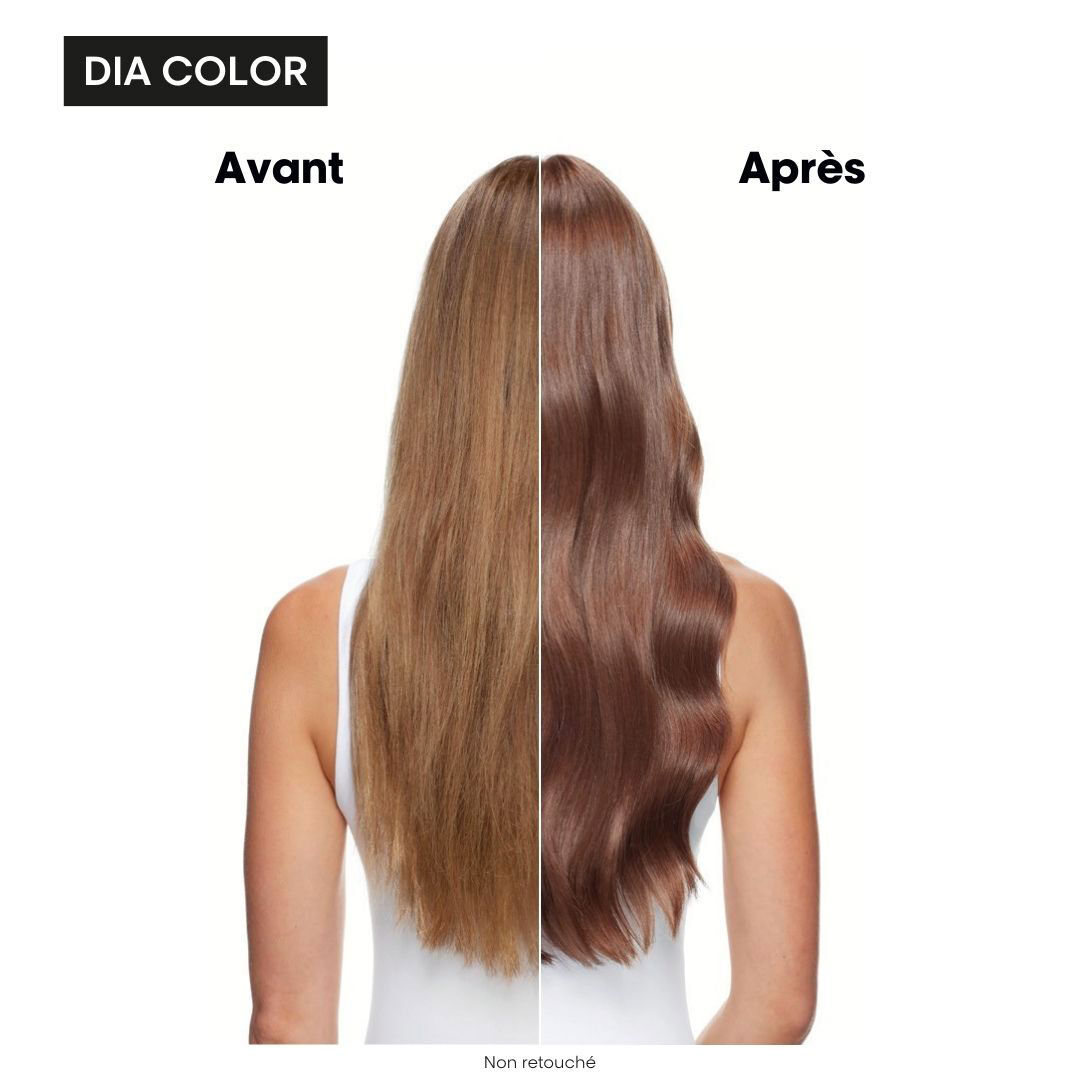 Avant/après utilisation de Dia color